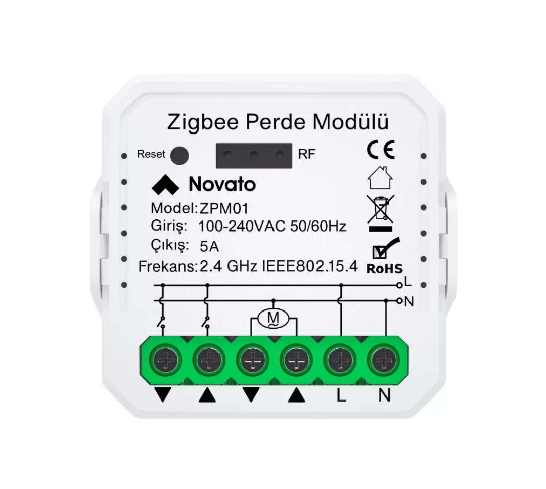 Zigbee Perde Panjur Motor Rölesi